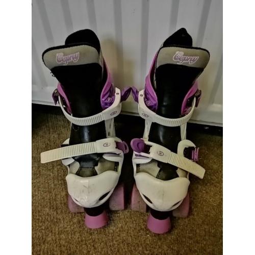 Osprey Pink/White Roller Skates - Size 13 - 3 yrs (childrens)