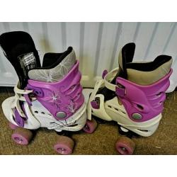 Osprey Pink/White Roller Skates - Size 13 - 3 yrs (childrens)