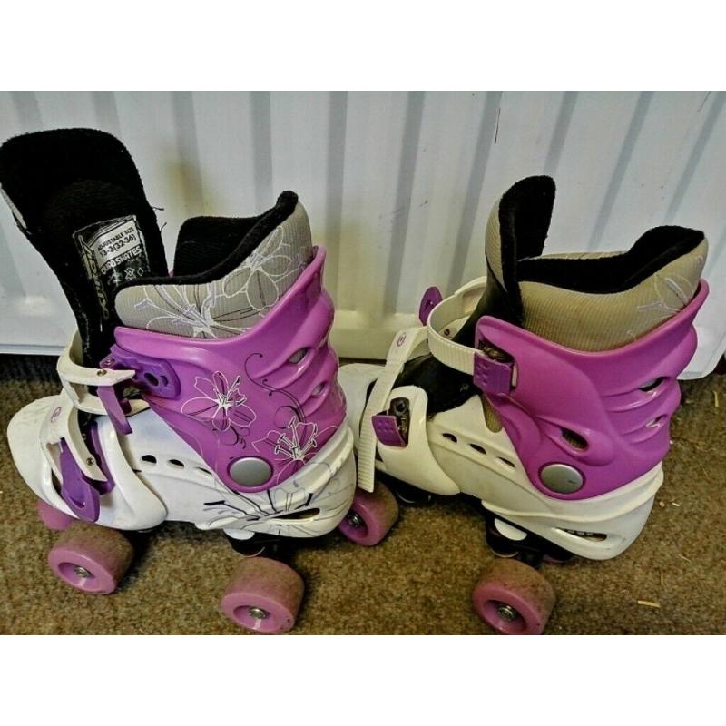 Osprey Pink/White Roller Skates - Size 13 - 3 yrs (childrens)