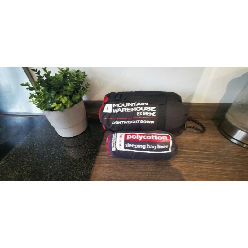 Montain Warehouse Extreme Lightweight Slipping Bag - new opened. + bag liner.