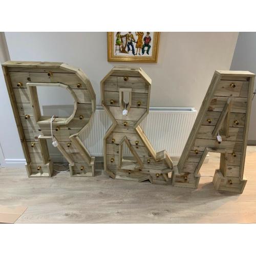 Light up Letters - R , &, A