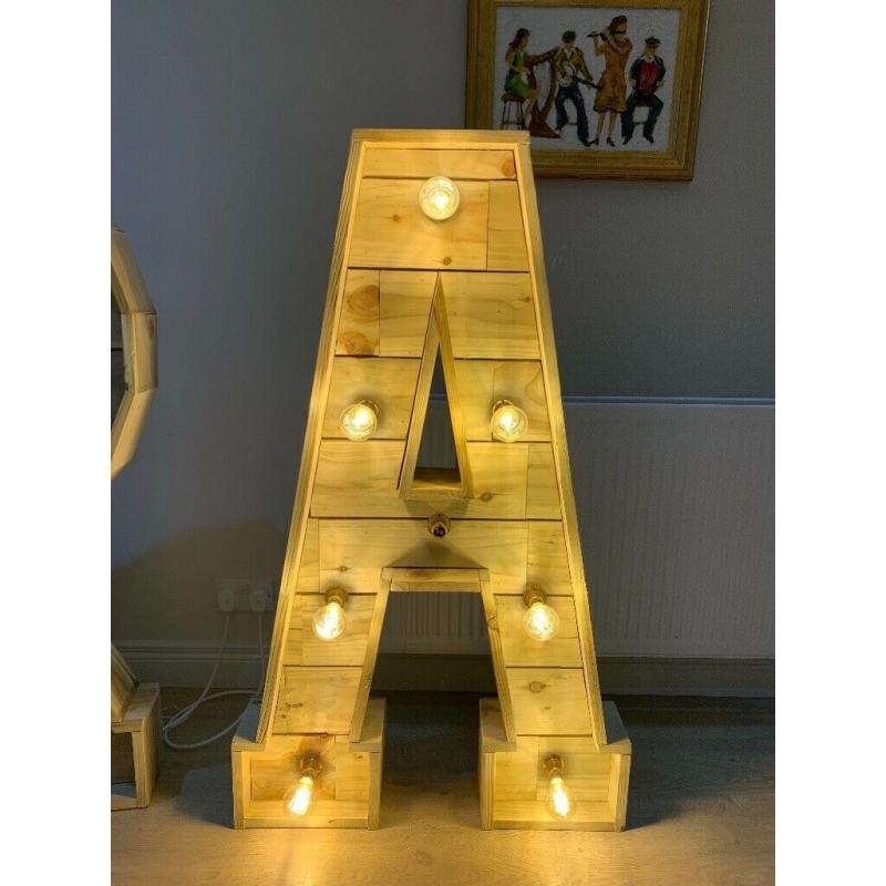 Light up Letters - R , &, A