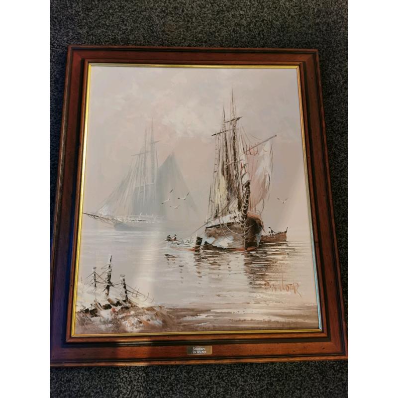 Oil painting by B wilder