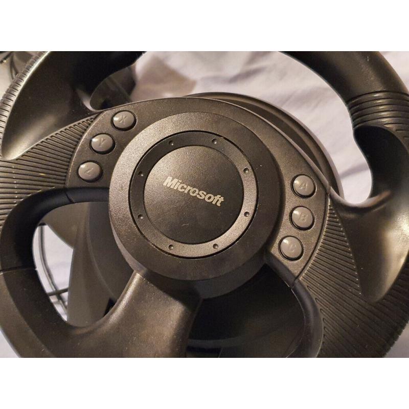 Microsoft SideWinder Precision racing wheel (good condition)