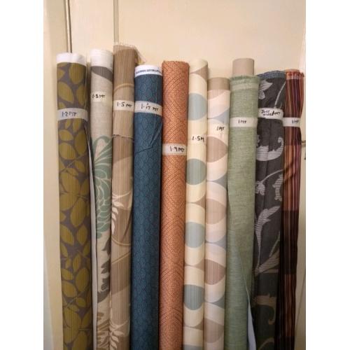 Rolls of fabric .