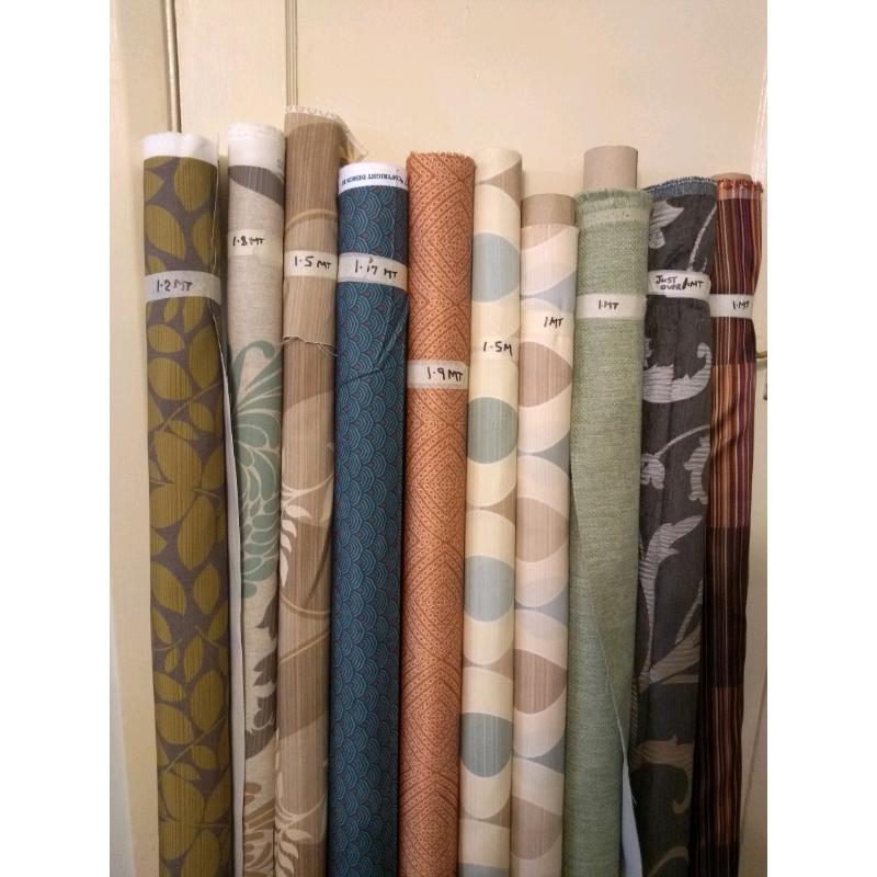 Rolls of fabric .