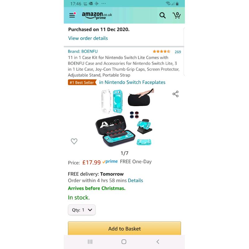 11 in 1 Nintendo switch lite carry pouch