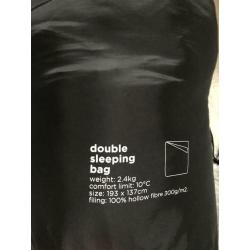 Black double sleeping bag