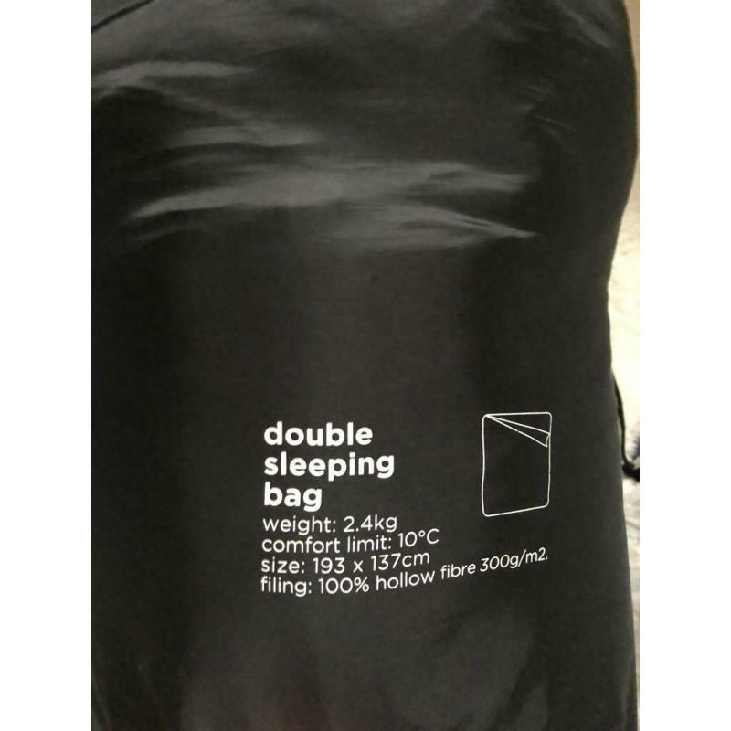 Black double sleeping bag