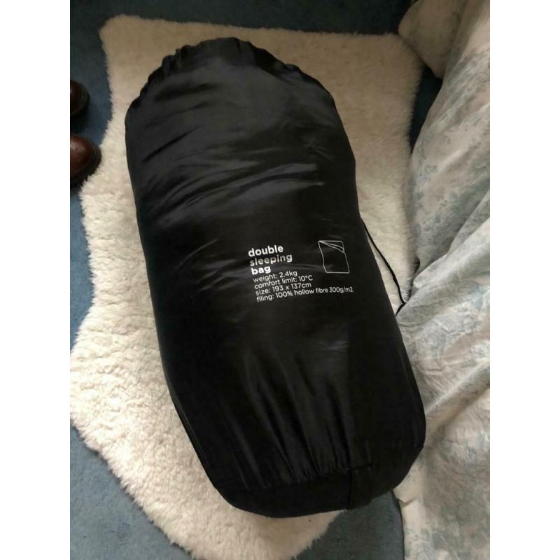Black double sleeping bag