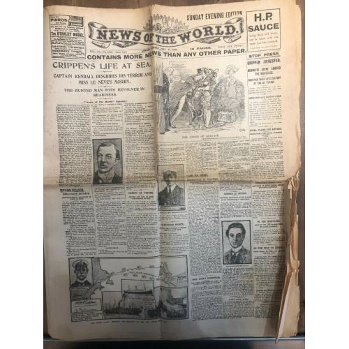 Genuine and Complete News Of The World from 31st July 1910