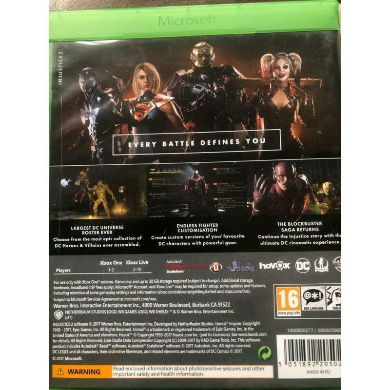 xbox one Injustice 2
