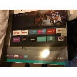 Hinence 50 inch 4K ultra smart tv warranty 11 moths