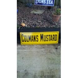 Colman's Mustard Enamel Sign