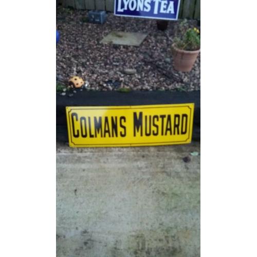 Colman's Mustard Enamel Sign