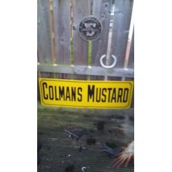 Colman's Mustard Enamel Sign