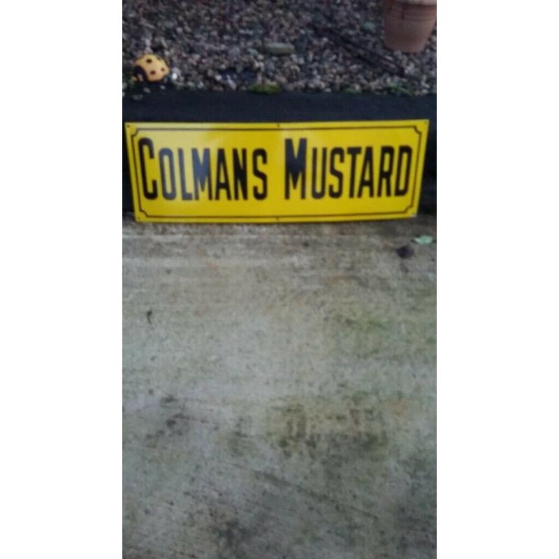 Colman's Mustard Enamel Sign