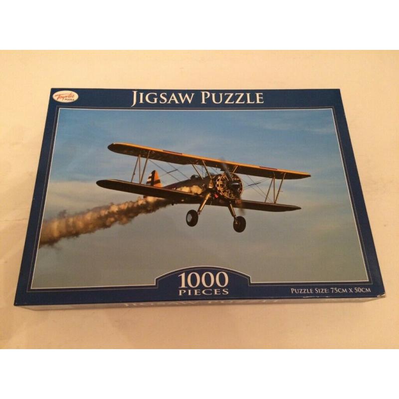 Two, Jigsaws, One New. 1,000 Pieces. good condition.