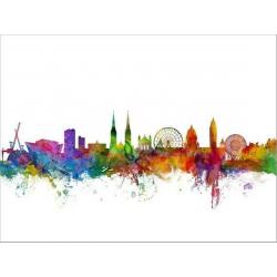 Belfast skyline canvas