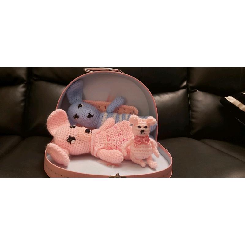 Bunnies in a case