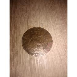 1917 penny coin