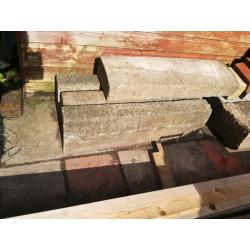 3 x Heavy duty concrete kerbs in used condition