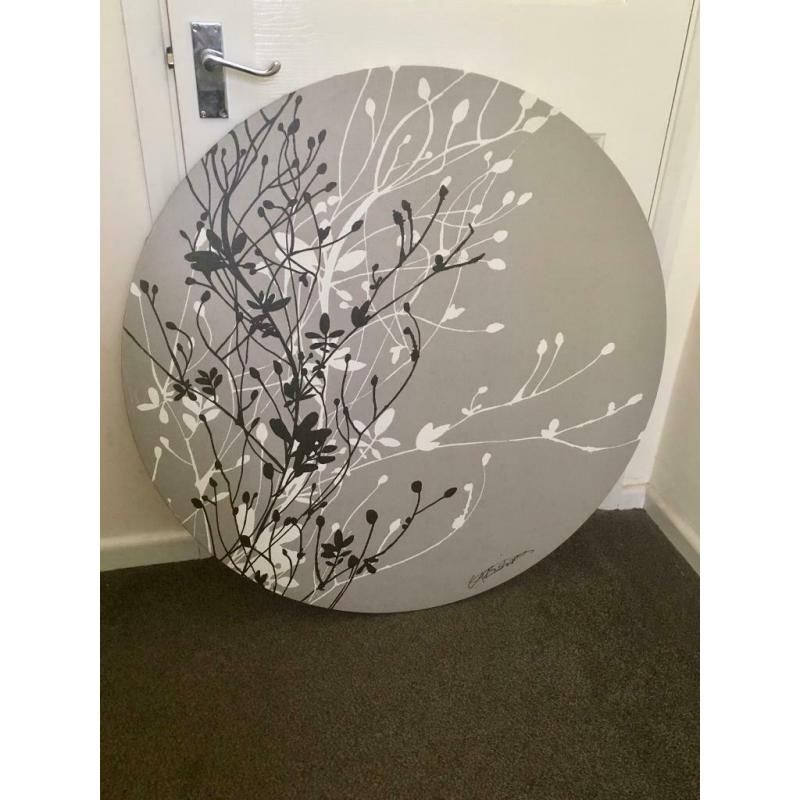Large Circular Canvas picture for sale