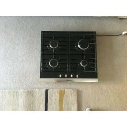 NEFF black glass gas hob
