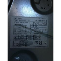 NEFF black glass gas hob