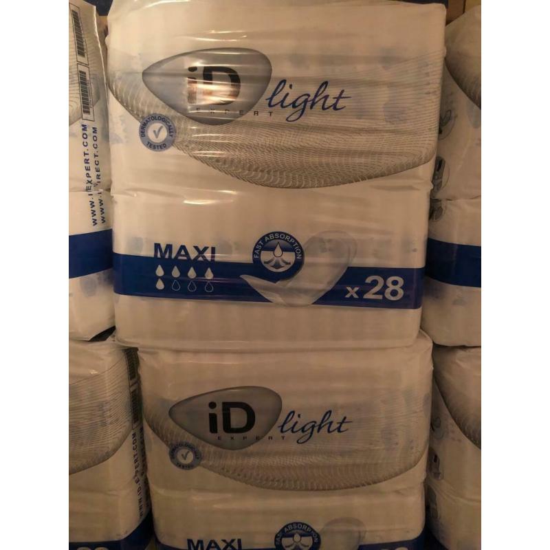 28 x iD expert light incontinence pads brand new, still sealed