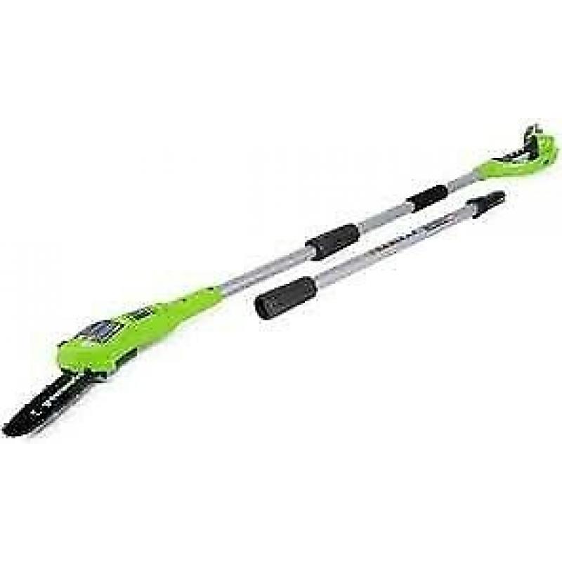 ( New ) Greenworks Cordless Pole saw. Paypal and Post available.