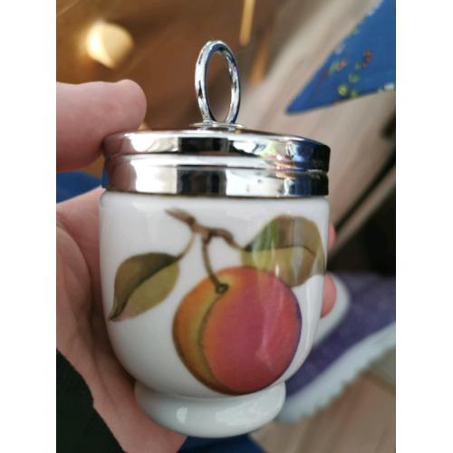 2 Royal Worcester egg coddlers with lids ?10 each