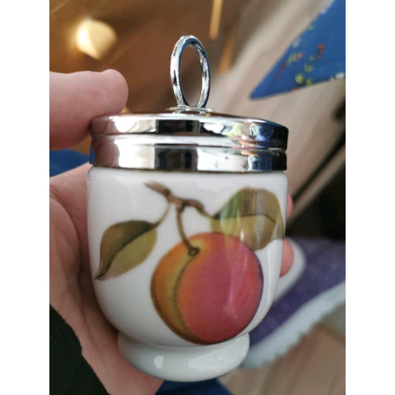 2 Royal Worcester egg coddlers with lids ?10 each