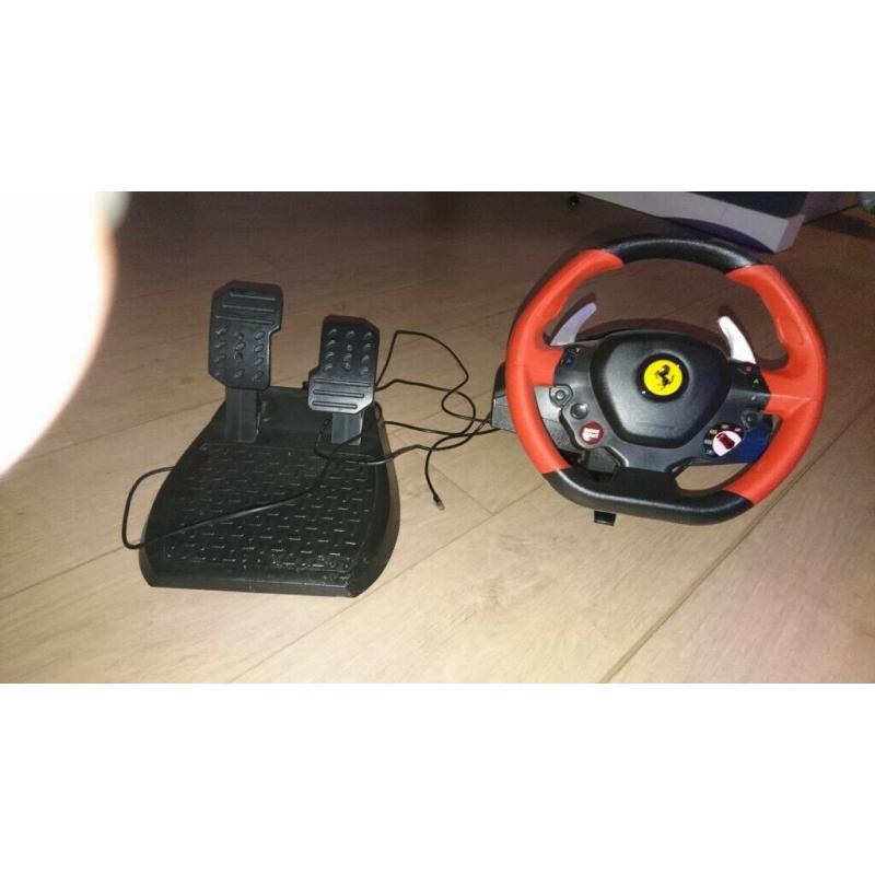 Ferrari wheel an pedals xbox