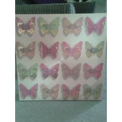 LARGE BUTTERFLY CANVAS AS NEW