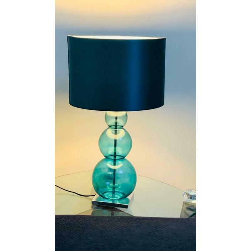 2X Teal Lamps