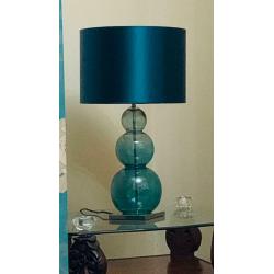2X Teal Lamps