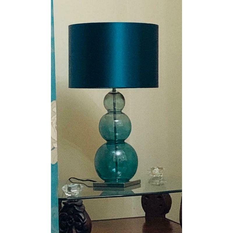 2X Teal Lamps