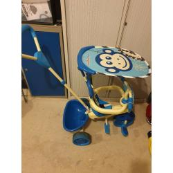 smarTrike Touch Steering 4-in-1 Safari Ride On - Monkey