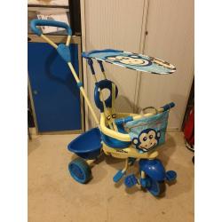 smarTrike Touch Steering 4-in-1 Safari Ride On - Monkey