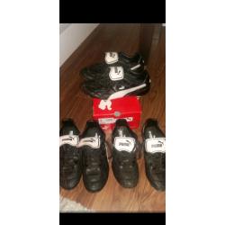 Puma Esito Classic football boots, Soft Ground (screw ins) UK size 8.