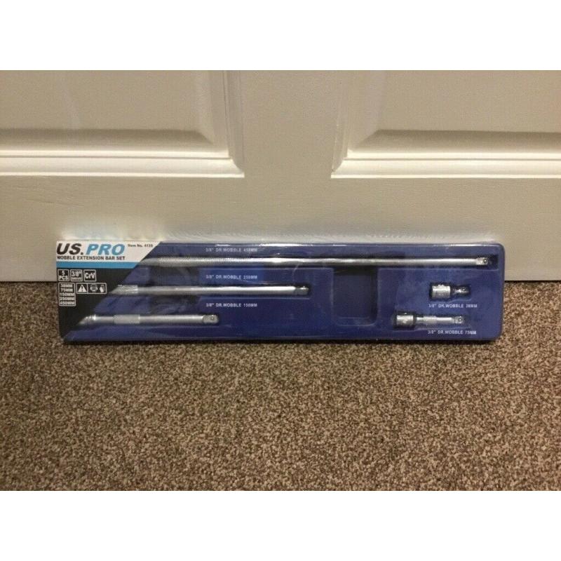 Brand new 5 pce wobble bar extension set
