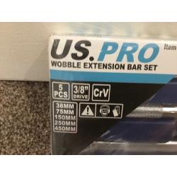 Brand new 5 pce wobble bar extension set