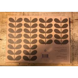 Orla Kiely Set Of 4 Placemats 70?s Oval Flower Design Placemats BNIB