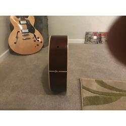 Acoustic guitar, solid spruce top.