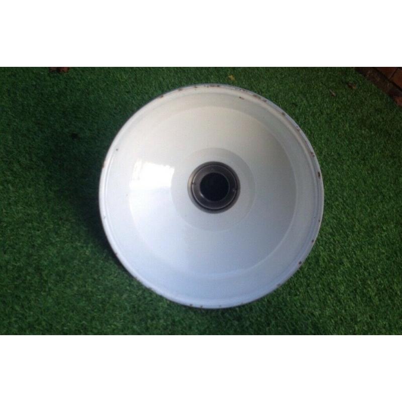 1950 industrial Classic grey enamel lights