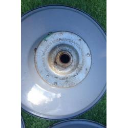 1950 industrial Classic grey enamel lights